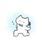 水色推しねこ(敬語)（個別スタンプ：30）