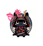 黒猫のあも（武将編）（個別スタンプ：2）