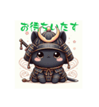 黒猫のあも（武将編）（個別スタンプ：3）