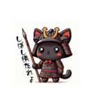 黒猫のあも（武将編）（個別スタンプ：16）