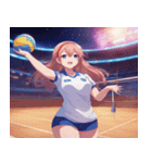 Volleyball Sweeties 2（個別スタンプ：3）