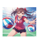 Volleyball Sweeties 2（個別スタンプ：12）