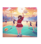 Volleyball Sweeties 2（個別スタンプ：14）