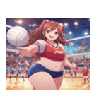 Volleyball Sweeties 2（個別スタンプ：16）