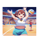 Volleyball Sweeties 2（個別スタンプ：21）