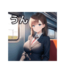 電車通学女子高生（個別スタンプ：38）