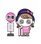 りぼんOLのお出かけ（個別スタンプ：2）