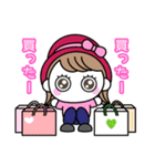 りぼんOLのお出かけ（個別スタンプ：6）
