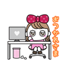 りぼんOLのお出かけ（個別スタンプ：14）