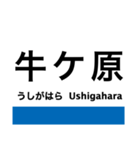 越美北線(九頭竜線)の駅名スタンプ（個別スタンプ：14）