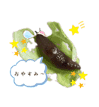 苔氏家のゆかいな仲間たち(ナメツムver.)（個別スタンプ：4）