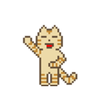 ドット絵トラネコ（個別スタンプ：32）