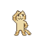 ドット絵トラネコ（個別スタンプ：40）