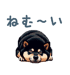 毎日使える黒柴犬【かわいい・日常会話】（個別スタンプ：23）