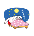 白うさぎのルルの毎日スタンプ（個別スタンプ：10）