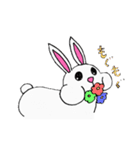 小さなおてんばうさぎ（個別スタンプ：4）
