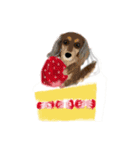 05 ペット on the cake♡【valentine】（個別スタンプ：2）