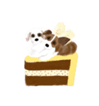 05 ペット on the cake♡【valentine】（個別スタンプ：5）
