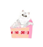 05 ペット on the cake♡【valentine】（個別スタンプ：21）