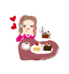 05 ペット on the cake♡【valentine】（個別スタンプ：23）