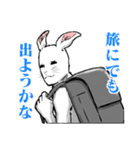 連休が終わって絶望するウサギ（個別スタンプ：28）