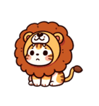 きぐるみネコ【ライオン】2（個別スタンプ：5）