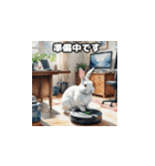 毎日使える敬語ウサギ on ロボット掃除機（個別スタンプ：8）