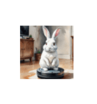 毎日使える敬語ウサギ on ロボット掃除機（個別スタンプ：37）