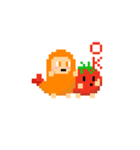 エビフライ達のドット絵スタンプ（個別スタンプ：6）