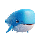 無辜な青いクジラ 絵文字(Mukona aoi kujir（個別スタンプ：6）