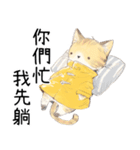 黄色い幸せな猫 1（個別スタンプ：11）