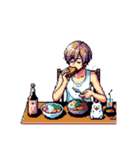 ドット絵の可愛い女の子‼️（個別スタンプ：3）