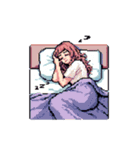 ドット絵の可愛い女の子‼️（個別スタンプ：7）