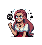 ドット絵の可愛い女の子‼️（個別スタンプ：11）