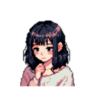 ドット絵の可愛い女の子‼️（個別スタンプ：12）