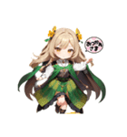 ブロンドちびキャラガール（個別スタンプ：1）