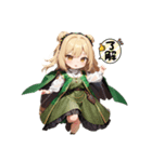 ブロンドちびキャラガール（個別スタンプ：2）