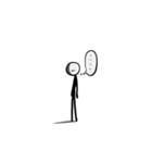日常で使えそうなやや小さい棒人間スタンプ（個別スタンプ：13）
