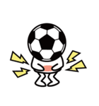 頭がサッカーボールの白い子供の日常版（個別スタンプ：6）