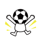 頭がサッカーボールの白い子供の日常版（個別スタンプ：17）