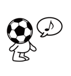 頭がサッカーボールの白い子供の日常版（個別スタンプ：22）