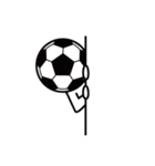 頭がサッカーボールの白い子供の日常版（個別スタンプ：27）