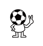 頭がサッカーボールの白い子供の日常版（個別スタンプ：39）
