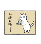 表情筋が死んだ猫（個別スタンプ：3）