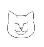 猫ミーム風ヘンガオ猫(文字なし)（個別スタンプ：1）