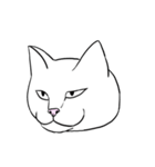猫ミーム風ヘンガオ猫(文字なし)（個別スタンプ：3）