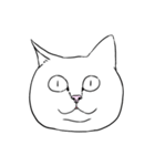 猫ミーム風ヘンガオ猫(文字なし)（個別スタンプ：11）