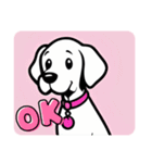 ピンク犬 JOJO（個別スタンプ：8）
