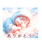 ぐっすり眠る赤ちゃん:日本語（個別スタンプ：4）