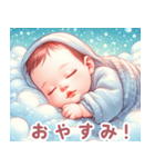ぐっすり眠る赤ちゃん:日本語（個別スタンプ：11）